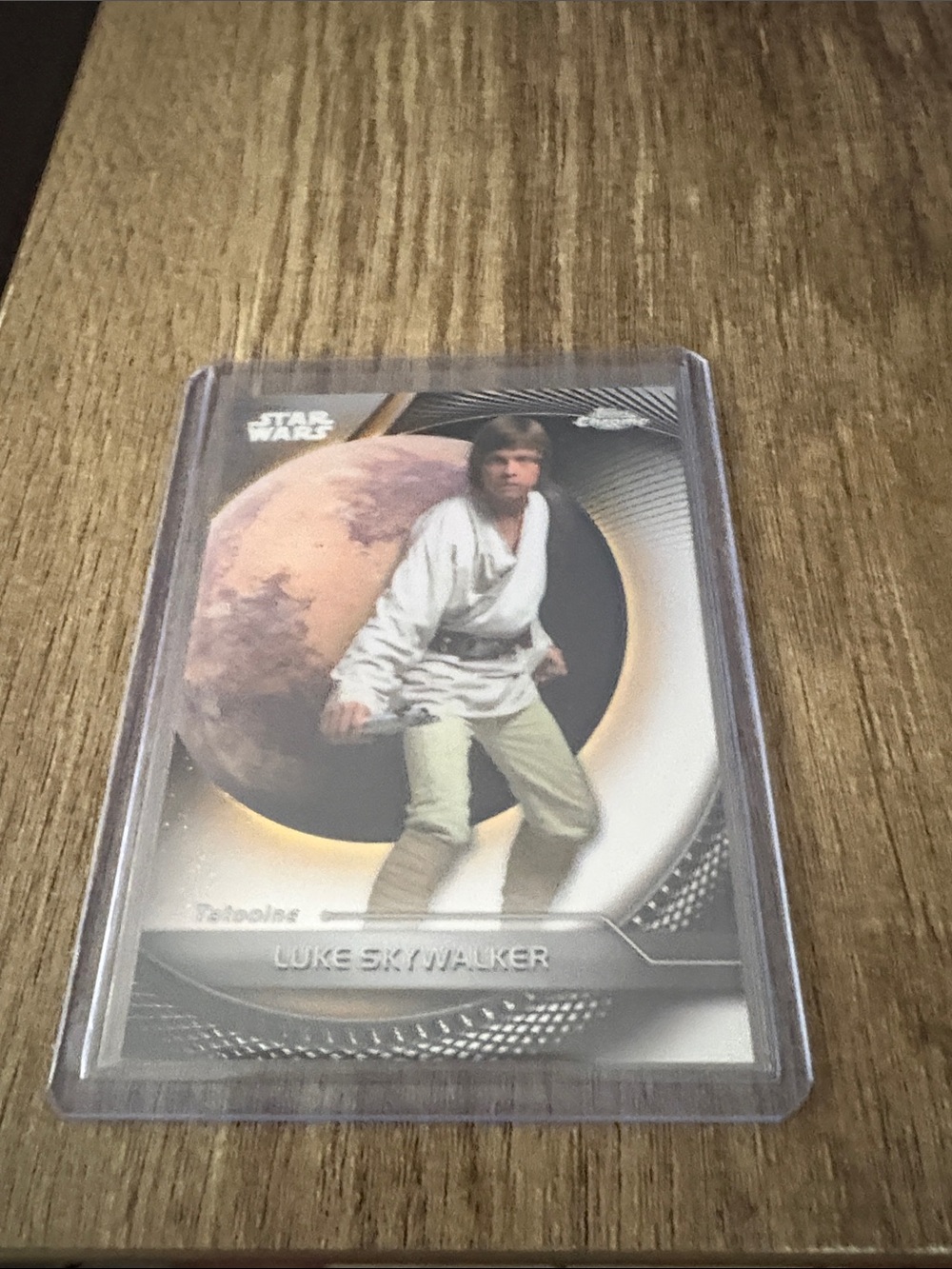 Topps Chrome Star Wars Luke Skywalker Card